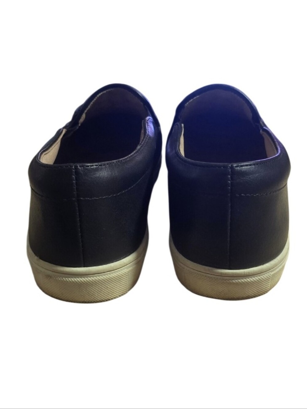 A New Day Quilted Black Slip-On Sneakers with White Sole - Picture 6 of 9